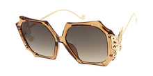 7750 Women's Plastic Large Square Vintage Inspired Frame w/ Butterfly Hinge
