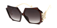 7750 Women's Plastic Large Square Vintage Inspired Frame w/ Butterfly Hinge