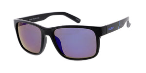 7772KSH/RV KUSH Plastic Medium Rectangular Frame w/ Color Mirror Lens