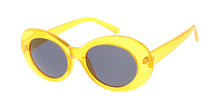 7787NEO Unisex Plastic '90s Retro Round Oval Crystal Neon Frame Clout Goggles