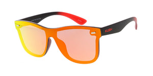 7795KSH/REV KUSH Plastic Medium Rectangular Shield Frame w/ Spectrum Color Mirror Lens