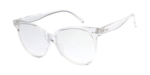 7866BLF/CLR Women's Plastic Medium Classic Frame  w/ Blue Light Filtering Clear Lens Computer Glasses