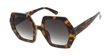 7900 Women's Plastic Large Chunky Hexagonal Vintage Inspired Frame
