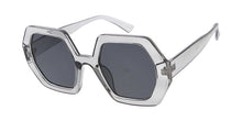 7900 Women's Plastic Large Chunky Hexagonal Vintage Inspired Frame