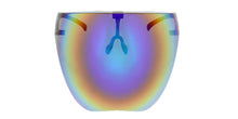 7955RV Unisex Plastic Oversized Novelty Space Face Shield w/ Color Mirror Lens