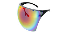 7955RV Unisex Plastic Oversized Novelty Space Face Shield w/ Color Mirror Lens