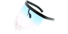 7957COL Unisex Plastic Oversized Novelty Dripping Fashion Face Shield w/ Two Tone Lens (6-pack)