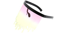 7957COL Unisex Plastic Oversized Novelty Dripping Fashion Face Shield w/ Two Tone Lens (6-pack)