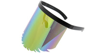 7958 Unisex Plastic Oversized Novelty Feathered Edge Fashion Face Shield (6-pack)
