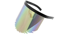 7958 Unisex Plastic Oversized Novelty Feathered Edge Fashion Face Shield (6-pack)