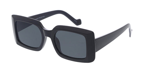 7976 Women's Plastic Medium Retro Rectangular Frame