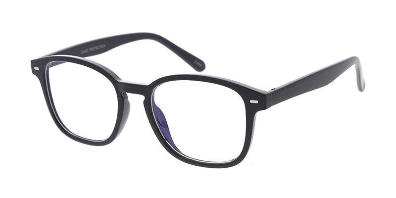 7977BLF/CLR Unisex Plastic Medium Classic Frame  w/ Blue Light Filtering Clear Lens Computer Glasses