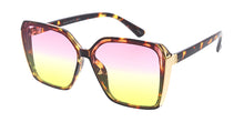 80001 Women's Plastic Large Square Frame w/ Metal Accent