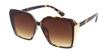 80001 Women's Plastic Large Square Frame w/ Metal Accent