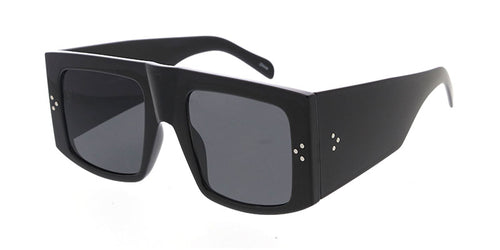 80010 Women's Plastic Large Rectangular Flat Top Chunky Frame