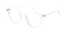 80018BLF/CLR Unisex Plastic Medium Rounded Hipster Blue Light Filtering Computer Glasses