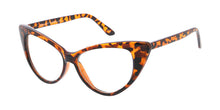 80020BLF/CLR Women's Plastic Medium Extreme Cat Eye Frame Blue Light Filtering Computer Glasses