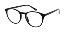 80025BLF/CLR Unisex Plastic Medium Round Classic Blue Light Filtering Clear Lens Computer Glasses