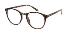 80025BLF/CLR Unisex Plastic Medium Round Classic Blue Light Filtering Clear Lens Computer Glasses