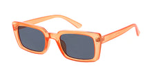 80041CRY Women's Plastic Medium Rectangular Crystal Color Retro '90s Frame