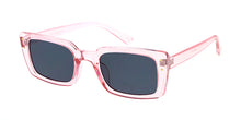 80041CRY Women's Plastic Medium Rectangular Crystal Color Retro '90s Frame