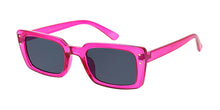 80041CRY Women's Plastic Medium Rectangular Crystal Color Retro '90s Frame