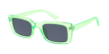 80041CRY Women's Plastic Medium Rectangular Crystal Color Retro '90s Frame
