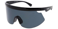 80044KSH KUSH Plastic Oversized Rectangular Half Frame '80s Retro Shield