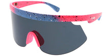 80044KSH KUSH Plastic Oversized Rectangular Half Frame '80s Retro Shield