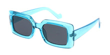 80052NEO Women's Plastic Medium Retro Rectangular Crystal Neon Frame
