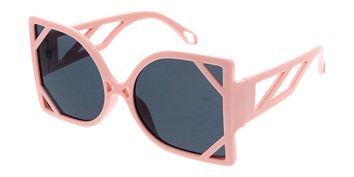 80080 Women's Plastic Large Geometric Cut Out Frame