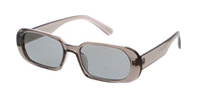 80117CRY/COL Women's Plastic Medium '90s Vintage Inspired Rounded Rectangular Crystal Color Frame w/ Color Lens