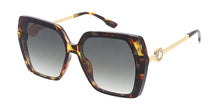 80124 Women's Plastic Large Square Frame w/ Rhinestone Adornment