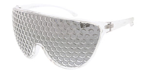80144 Unisex Plastic Large Teardrop Honeycomb Shield Frame