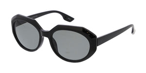 80154 Women's Medium Plastic '90s Retro Geometrical Oval Frame