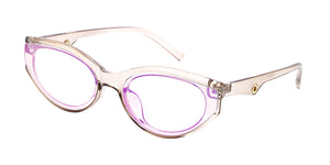 80158REV Women's Plastic Small Oblong Frame w/ Color Spectrum Lens