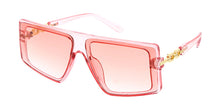 80182 Unisex Plastic Large  Flat Top Frame w/ Metal Accent