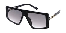 80182 Unisex Plastic Large  Flat Top Frame w/ Metal Accent