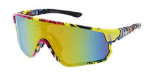 80197KSH KUSH Large Plastic Sport Shield Multi-Colored Printed Frame