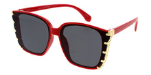 80205 Women's  Plastic Square Hipster Frame w/ Metal Accent