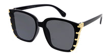 80205 Women's  Plastic Square Hipster Frame w/ Metal Accent
