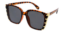 80205 Women's  Plastic Square Hipster Frame w/ Metal Accent