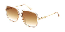 80209 Women's Plastic Medium Square Designer Inspired Frame w/ Metal Accent