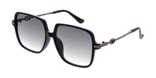 80209 Women's Plastic Medium Square Designer Inspired Frame w/ Metal Accent