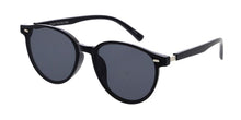 80214 Unisex Plastic Medium Rounded Vintage Inspired Hipster Frame w/ Flush Lens
