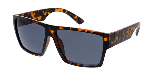 80227ME Men's Plastic Casual Medium Rectangular Flat Top Frame