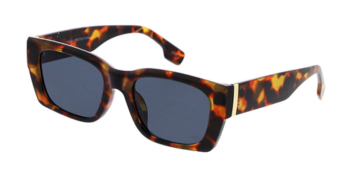80234 Women's Plastic Medium Rectangular Hipster Vintage Inspired Frame