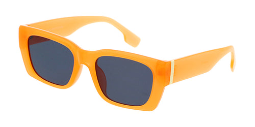 80235COL Women's Plastic Medium Rectangular Hipster Vintage Inspired Color Frame