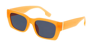 80235COL Women's Plastic Medium Rectangular Hipster Vintage Inspired Color Frame