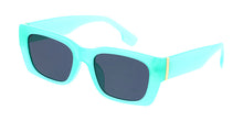 80235COL Women's Plastic Medium Rectangular Hipster Vintage Inspired Color Frame